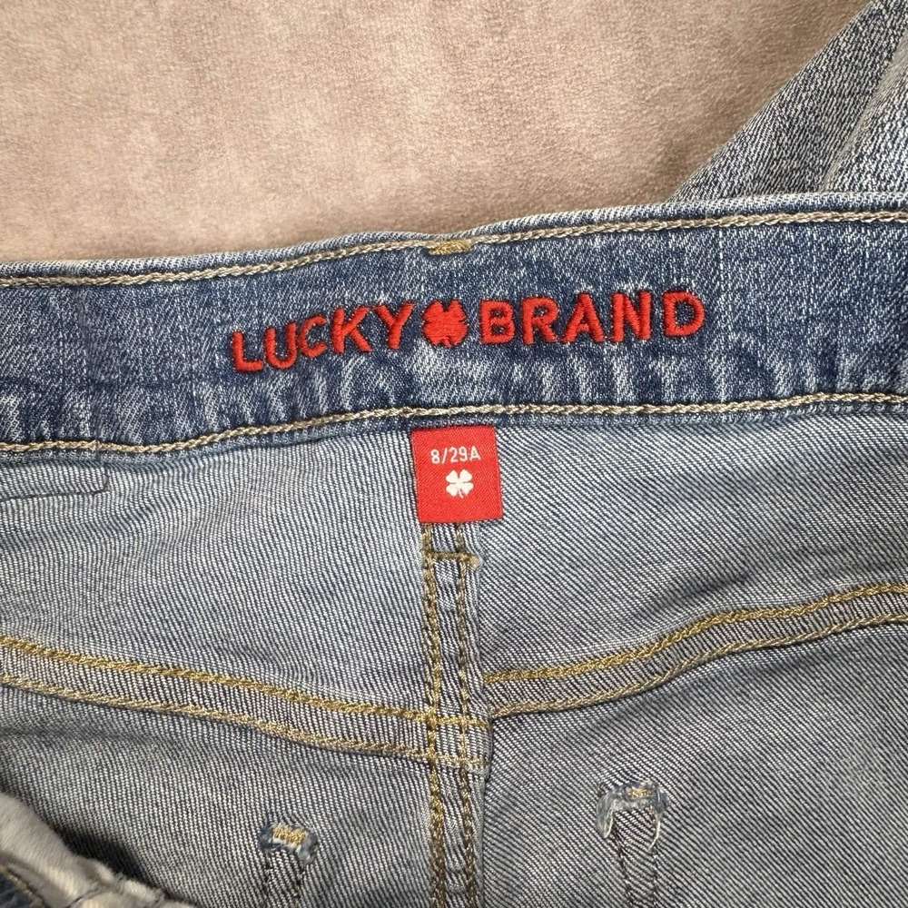 Lucky Brand Stevie Jeans Women's 8/29 Blue High Rise Flare Boho Hippie Festival - Picture 3 of 9